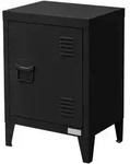 Ml-Design Nachttisch, Schwarz, Metall, Rechteckig, 40x58x30 cm, Schlafzimmer,
