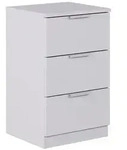 Vicco Nachttisch, Wei&szlig;, Holzwerkstoff, 3 Schubladen, Rechteckig, 37.6x61.8x35...