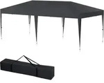 Faltpavillon, Schwarz, Textil, 300x265x600 cm, Sonnenschutz & Sichtschutz,...