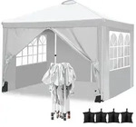 Pavillon, Wei&szlig;, Textil, 300x206x300 cm, Sonnenschutz & Sichtschutz, Pavillons &