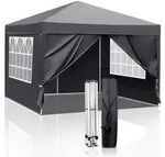 Pavillon, Anthrazit, Metall, 255x300x300 cm, Sonnenschutz & Sichtschutz,...