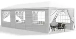 Gartenpavillon, Wei&szlig;, Kunststoff, 300x268x900 cm, Sonnenschutz & Sichtschutz,
