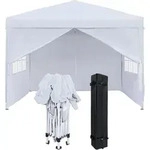 Faltpavillon, Wei&szlig;, Textil, 250x260x250 cm, Sonnenschutz & Sichtschutz,...