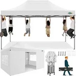 Faltpavillon, Wei&szlig;, Textil, 300x330x450 cm, Sonnenschutz & Sichtschutz,...