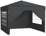 Faltpavillon, Anthrazit, Textil, 300x260x300 cm, Sonnenschutz & Sichtschutz,