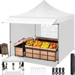 Faltpavillon, Wei&szlig;, Metall, 300x330x300 cm, Sonnenschutz & Sichtschutz,...