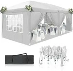 Faltpavillon, Wei&szlig;, Textil, 300x255x600 cm, Sonnenschutz & Sichtschutz,...