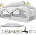 Faltpavillon, Wei&szlig;, Textil, 300x206x600 cm, Sonnenschutz & Sichtschutz,...
