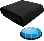 Pool, Schwarz, Textil, 400x400 cm, Freizeit, Pools und Wasserspa&szlig;, Poolzubeh&ouml;r