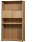 Livetastic Regal Modulair, Natur, Holz, Eiche, furniert, 3 F&auml;cher, 110x199x40 cm,