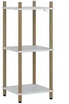 Vicco Eckregal, Wei&szlig;, Kiefer, Holzwerkstoff, Rechteckig, 30x72x30 cm,...
