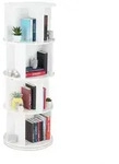 Relaxdays B&uuml;cherregal, Wei&szlig;, Holzwerkstoff, 50x138x50 cm, Wohnzimmer, Regale,