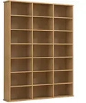 Mid.you Regal Megosa, Buche, Holzwerkstoff, 18 F&auml;cher, 105x136x19 cm, stehend,