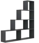 Mid.you Regal Dubila, Anthrazit, Holzwerkstoff, 155x163x29 cm, stehend, Wohnzimmer,