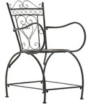 CLP Gartenstuhl, Bronze, Metall, 48x88x60 cm, Gartenm&ouml;bel, Gartenst&uuml;hle,