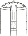 CLP Pavillon, Bronze, Metall, 200x270x200 cm, Sonnenschutz & Sichtschutz, Pavillons &