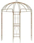 CLP Pavillon, Braun, Metall, 200x270x200 cm, Sonnenschutz & Sichtschutz, Pavillons &