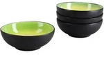 Creatable Sch&uuml;sselset Hot Green, Gr&uuml;n, Schwarz, Hellgelb, Keramik, 4-teilig,