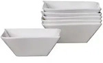 Ritzenhoff Breker Servierschalen, Wei&szlig;, Keramik, 18.5x5x18.5 cm, Essen & Trinken,