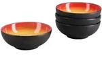 Creatable Sch&uuml;sselset Hot Red, Rot, Schwarz, Hellgelb, Keramik, 4-teilig,