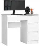 Raumhirsch Furniture Schreibtisch, Wei&szlig;, Holzwerkstoff, Rechteckig, 85x77x124...