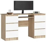 Raumhirsch Furniture Schreibtisch, Braun, Wei&szlig;, Holzwerkstoff, Rechteckig,...