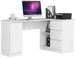 Raumhirsch Furniture Schreibtisch, Wei&szlig;, Holzwerkstoff, Rechteckig, 85x77x124...