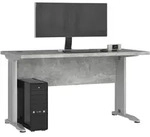 Raumhirsch Furniture Schreibtisch, Grau, Holzwerkstoff, Rechteckig, 135x76x60...