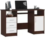 Raumhirsch Furniture Schreibtisch, Dunkelbraun, Wei&szlig;, Holzwerkstoff,...
