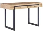 Beliani Schreibtisch, Hellgrau, Holzwerkstoff, 72x76x120 cm, Arbeitszimmer,