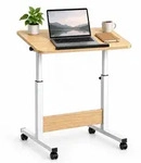 Relaxdays Laptoptisch, Wei&szlig;, Metall, Holzwerkstoff, Kunststoff, 60x90x40 cm,