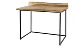 Kawola Schreibtisch, Braun, Holz, Teilmassiv, Rechteckig, 110x76x60 cm,