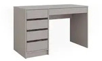 Vicco Schreibtisch, Kaschmir, Holzwerkstoff, 5 Schubladen, Rechteckig, 55x75x120 cm,