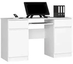 Raumhirsch Furniture Schreibtisch, Wei&szlig;, Holzwerkstoff, Rechteckig, 50x77x135...