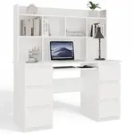 Raumhirsch Furniture Schreibtisch, Wei&szlig;, Holzwerkstoff, Rechteckig, 50x146x90...