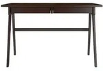 Visby Schreibtisch, Wenge, Buchenholz, Rechteckig, 120x75.5x65 cm, Arbeitszimmer,