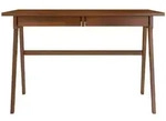 Visby Schreibtisch, Walnuss, Buchenholz, Rechteckig, 120x75.5x65 cm, Arbeitszimmer,