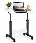 Relaxdays Laptoptisch, Schwarz, Metall, Holzwerkstoff, Kunststoff, 60x90x40 cm,