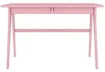 Visby Schreibtisch, Hellrosa, Buchenholz, Rechteckig, 120x75.5x65 cm,...