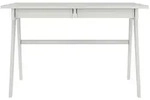 Visby Schreibtisch, Hellgrau, Buchenholz, Rechteckig, 120x75.5x65 cm, Arbeitszimmer,