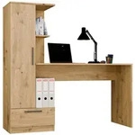 Raumhirsch Furniture Schreibtisch, Eiche Artisan, Holzwerkstoff, Rechteckig,