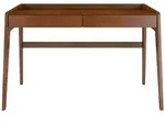 Visby Schreibtisch, Walnuss, Buchenholz, Echtholz,Eiche, Rechteckig, 125x81x70 cm,