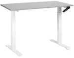 Beliani Schreibtisch, Grau, Wei&szlig;, Holz, 53x74x100 cm, Arbeitszimmer,...