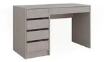 Vicco Schreibtisch, Kaschmir, Holzwerkstoff, 5 F&auml;cher, 5 Schubladen,...