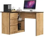 Raumhirsch Furniture Schreibtisch, Eiche San Remo, Holzwerkstoff, Rechteckig,