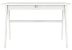 Visby Schreibtisch, Wei&szlig;, Klar, Buchenholz, Rechteckig, 120x75.5x65 cm,