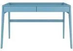 Visby Schreibtisch, Pastellblau, Buchenholz, Rechteckig, 125x81x70 cm, Arbeitszimmer,