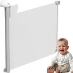 Twinky Treppenschutzgitter, Wei&szlig;, Kunststoff, 130x4 cm, Kindersicherheit,