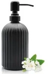 Seifenspender, Schwarz, Glas, 6.6x18.5x6.6 cm, Badaccessoires,...