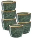 Leonardo Living Eierbecher, Gr&uuml;n, Keramik, 5.2x4x5.2 cm, Tischkultur & Servieren,
